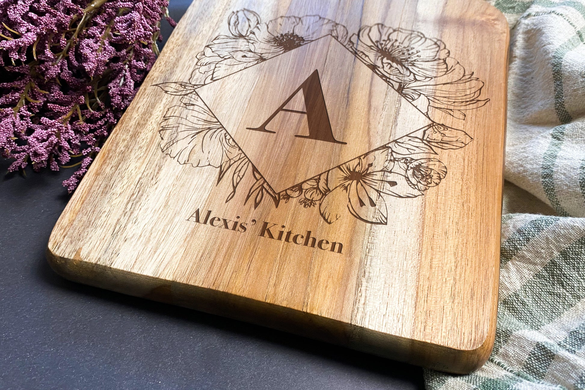 Celebrate Personalized Wooden Cutting Board – TheMemoryForge